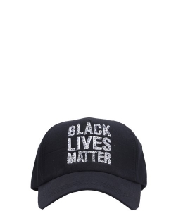 Black Lives Matter Rhinestone Cap CAP00496 BLACK2